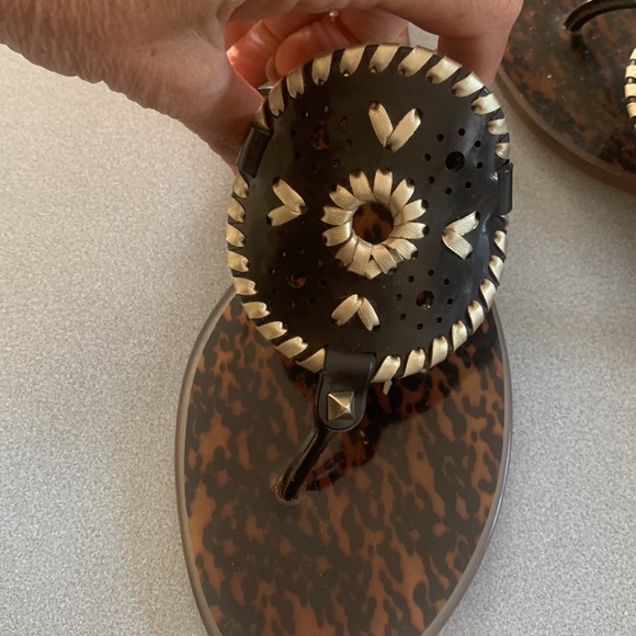 Jack Rogers size 9 Tortoise jelly sandals - Picture 3 of 3